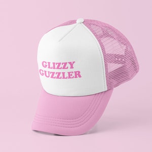 Glizzy Guzzler Trucker Hat | Y2K Trucker Hat | Funny Trucker Hat | Funny Baseball Hat | Gift for Girlfriend | Cute Gift | Customizable Hat |
