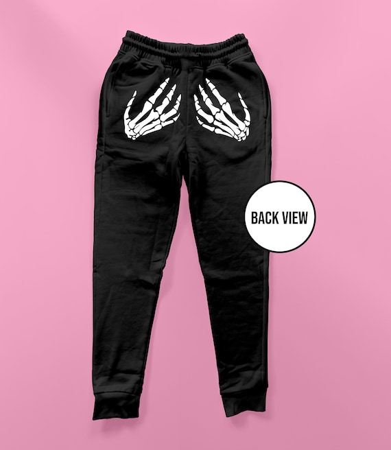 Skeleton Hands Sweatpants Cool Sweatpants Loungewear Streetwear