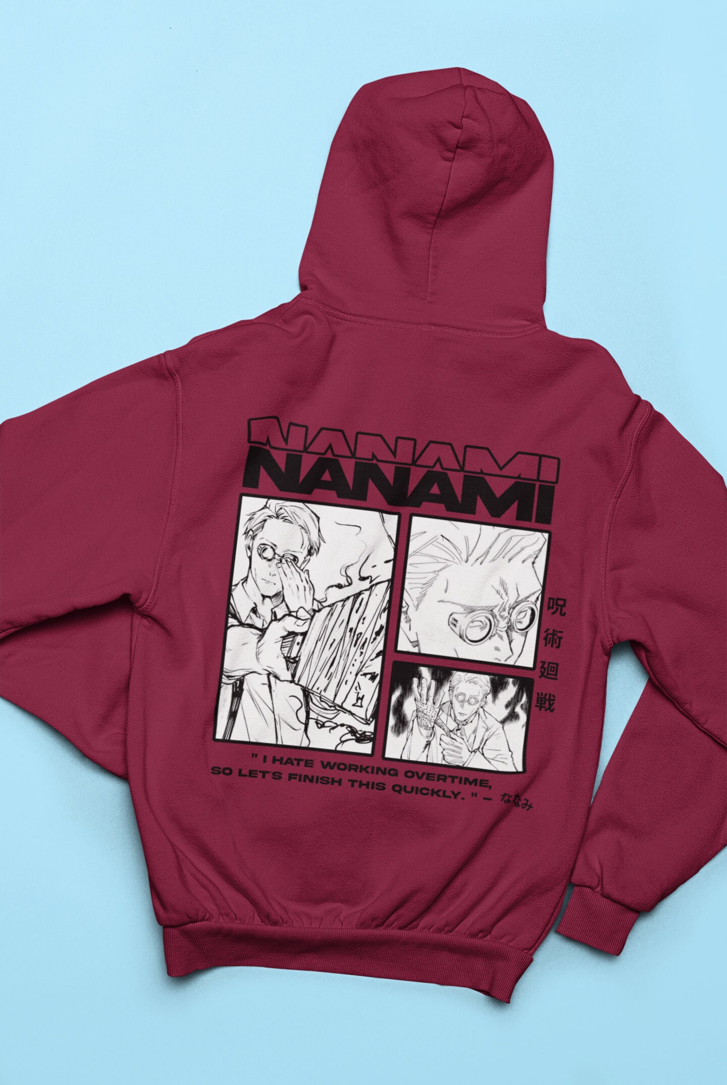 Nanami Kento Box Hoodie Anime Hoodie Jujutsu Kaisen Manga Etsy