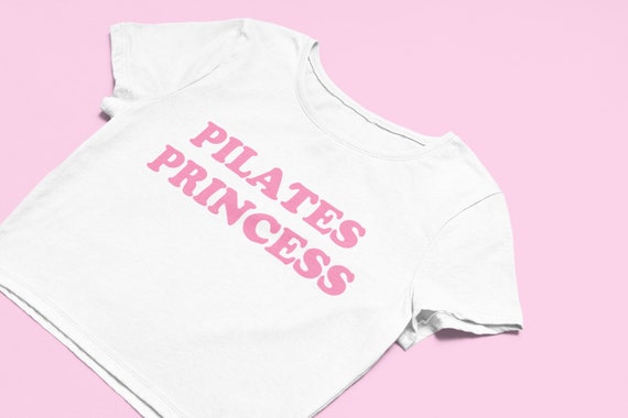 Pilates Princess Crop Top | Cute Top | Flowy Fit Crop Top | Y2K Clothing | Cute Gift | Girl Shirt | Pilates Tee | y2k crop top