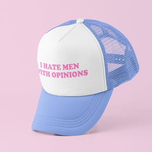 Men With Opinions Trucker Hat | Y2K Trucker Hat | Customizable Baseball Hat | Gift for Her Gift For Him Cute Gift | Funny Trucker Hat