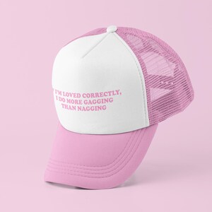 Als er correct van wordt gehouden Truckerpet | Y2K-truckerpet | Aanpasbare hoed | Baseballpet | Cadeau voor haar | Leuk cadeau | Grappige vrachtwagenchauffeurhoed