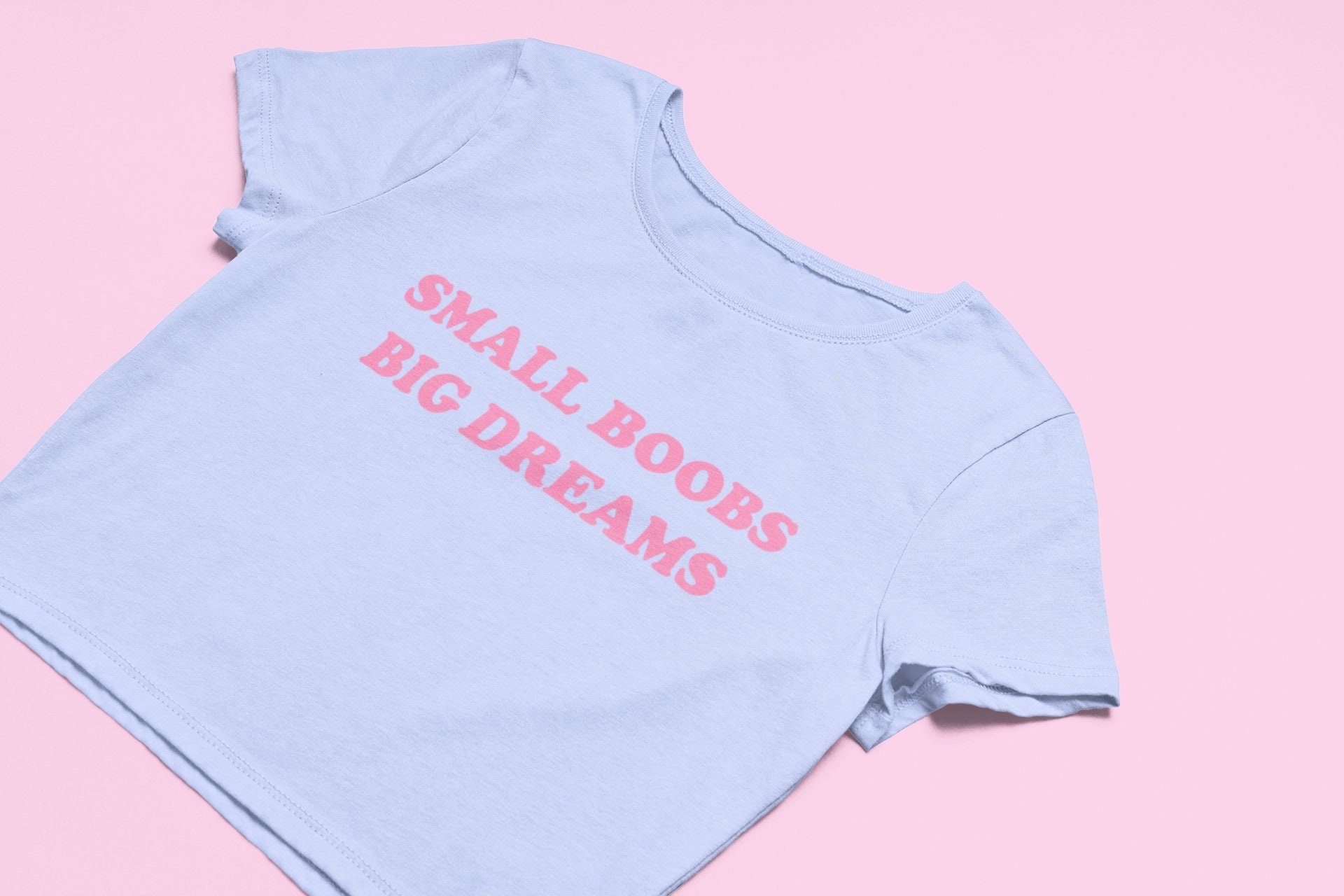 small tits big heart <3 baby tee – Hoes For Clothes