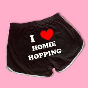 I Love Homie Hopping Problem Dolphin Shorts | Cute Dolphin Shorts |Cute Shorts | Funny Shorts | Y2K Shorts | Lounge Shorts | Gift