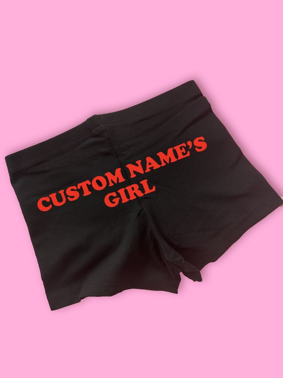 Custom Name's Girl Booty Shorts | Cute Booty Shorts | Y2K Shorts | Choose  Any Name | Y2K Bike Shorts | Lounge Shorts | Shorts