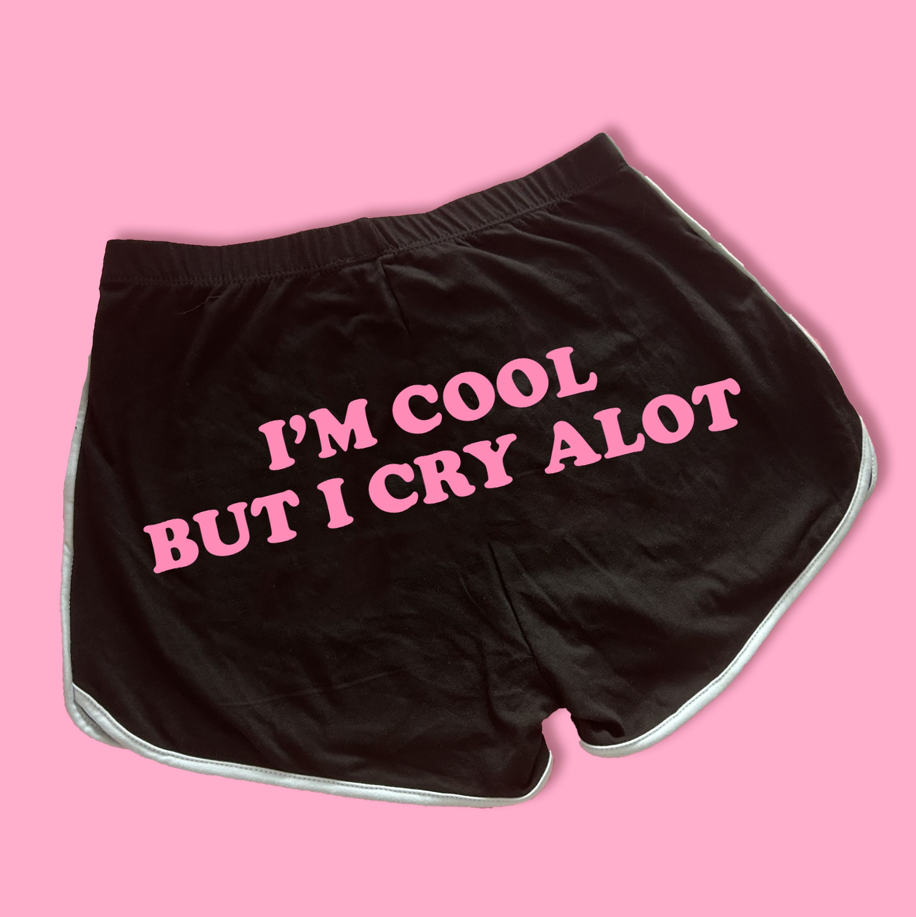 I'm Cool But I Cry A lot Dolphin Shorts | Cute Dolphin Shorts | Y2K Shorts | Cute Shorts | Funny Shorts | Y2K Shorts | Lounge Shorts |