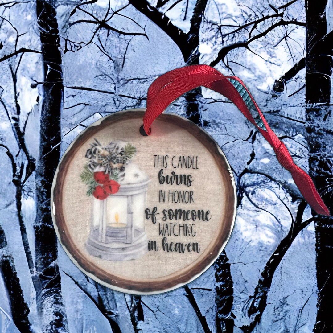 Loved One Watching in Heaven Christmas Ornament Missing a Etsy
