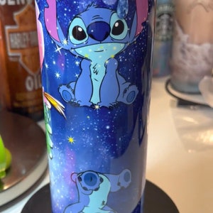 10Pcs Disney Lilo & Stitch Straw Topper Reusable Drinking Pen Cover Charms  For Tumbler Drinking Straws
