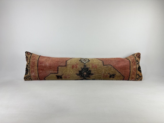 12x48 long lumbar pillow, boho pillow, needlepoint pillow, bohemian pillow, boho throw pillow, unique throw pillow, morrocan pillow