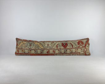 12x48 langes lumbales Kissen, Boho Kissen, handgesticktes Kissen, Boho Kissen, Boho Kissen, einzigartiges Dekokissen, marokkanisches Kissen