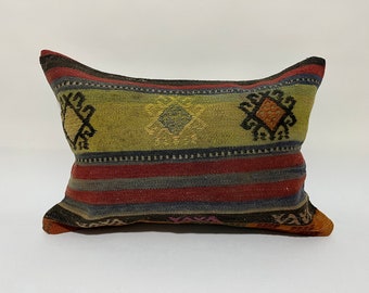 16x24 クッション、腰枕、ラグ枕、南西部枕、枕カバー、装飾枕、アステカ枕、ユニークなクッション
