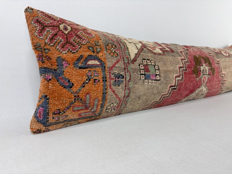12x48 Lumbar Pillow, Ottoman Pillow Cover, Southwestern Pillow, Boho ...