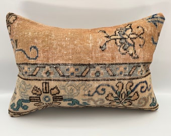 16x24 boho pillow, long lumbar pillow, morrocan pillow, rug cushion, decorative pillow, unique throw pillow, suzani pillow, pillow cover