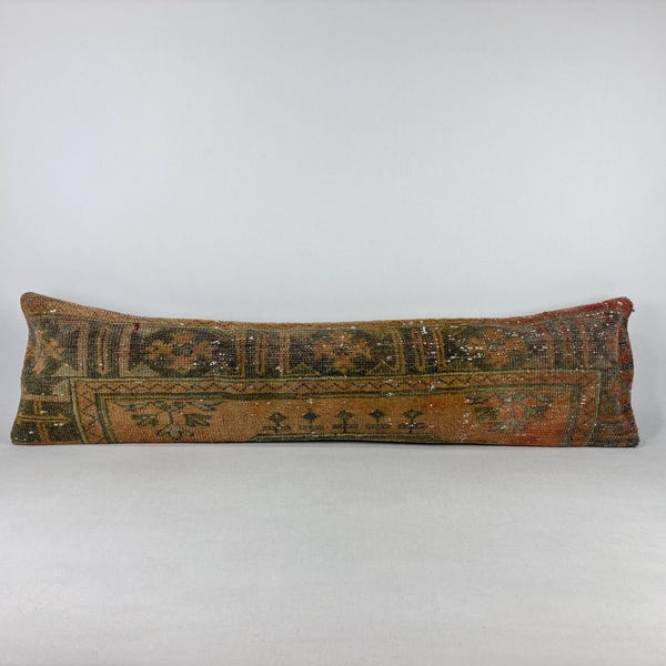 12x48 long lumbar pillow, boho pillow, aztec pillow, decorative pillow, vintage pillow, kilim cushion, kilim pillow, lumbar pillow
