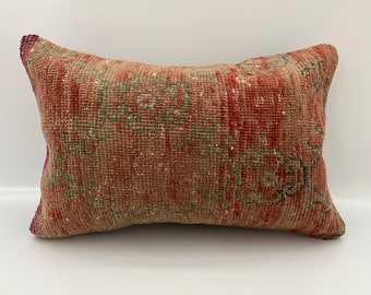 16x24 lumbar pillow, suzani pillow, rug cushion, embroidered pillow case, unique throw pillow, pillow cover, pillow covers, morrocan pillow