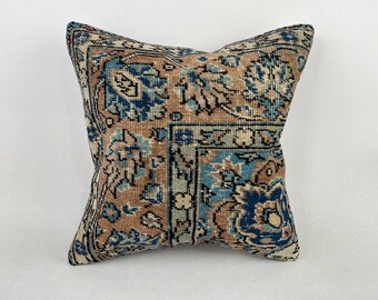 20x20 トルコ製クッション、ラグ枕、室内装飾、ボヘミアン枕、瞑想用