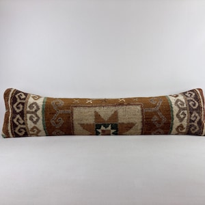 12x48 long lumbar pillow, throw pillow cover, kilim pillow, morrocan pillow, home decor, ottoman pillow cover, lumbar pillow, bench cushion