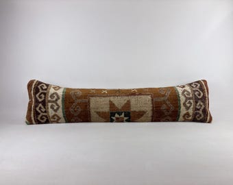 12x48 long lumbar pillow, throw pillow cover, kilim pillow, morrocan pillow, home decor, ottoman pillow cover, lumbar pillow, bench cushion
