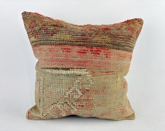 20x20 トルコ製クッション、ラグ枕、室内装飾、ボヘミアン枕、瞑想用