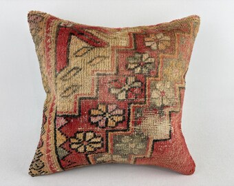 20x20 トルコ製クッション、ラグ枕、室内装飾、ボヘミアン枕、瞑想用
