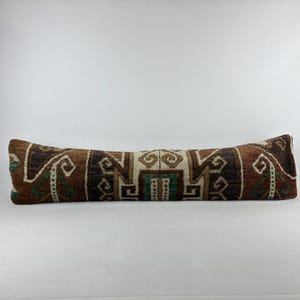 12x48 long lumbar pillow, throw pillow cover, kilim pillow, morrocan pillow, home decor, ottoman pillow cover, lumbar pillow, bench cushion