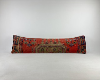 12x48 long lumbar pillow, throw pillow cover, kilim pillow, morrocan pillow, home decor, ottoman pillow cover, lumbar pillow, bench cushion