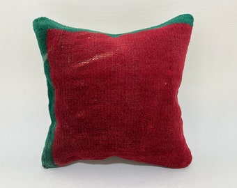 16x16 boho pillow, decorative pillow, vintage pillow, turkish throw pillow, ottoman pillow cover, crochet pillow, embroidered pillow