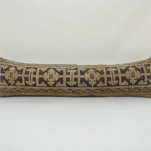 12x48 long lumbar pillow, throw pillow cover, kilim pillow, morrocan pillow, home decor, ottoman pillow cover, lumbar pillow, bench cushion