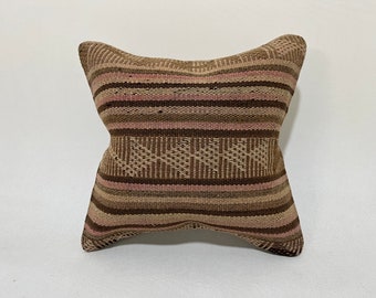 12x12 throw pillow, boho pillow cover, crochet pillow, ottoman pillow cover, rug pillow, aztec pillow, vintage pillow, bohemian pillow