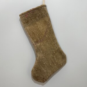 christmas stocking, kilim stocking, handmade stocking, turkish stocking, vintage stocking, boho stocking, vintage rug stocking