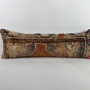 12x36 long lumbar pillow, kilim cushion, vintage pillow, morrocan pillow, floor pillow, faded pillow, throw pillow, morrocan cushion
