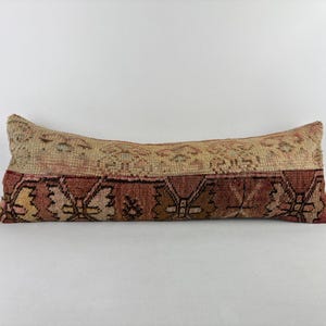 12x36 extra long lumbar pillow, tribal pillow, decorative pillow, lumbar pillow, morrocan pillow, ottoman pillow, throw pillow, kilim pillow