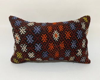 16x24 rug cushion, lumbar pillow, rug pillow, pillow covers, throw pillow, aztec pillow, turkish throw pillow, boho pillow cover