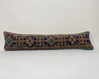 12x48 long lumbar pillow, turkish throw pillow, morrocan pillow, boho pillow cover, kilim pillow, decorative pillow, bohemian pillow