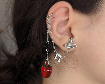Saturn Strawberry Cosplay Ear Cuff Nana inspired ear otaku