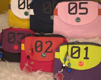 Neon Genesis Evangelion Inspired Wallet, Anime Cotton Coin Purse