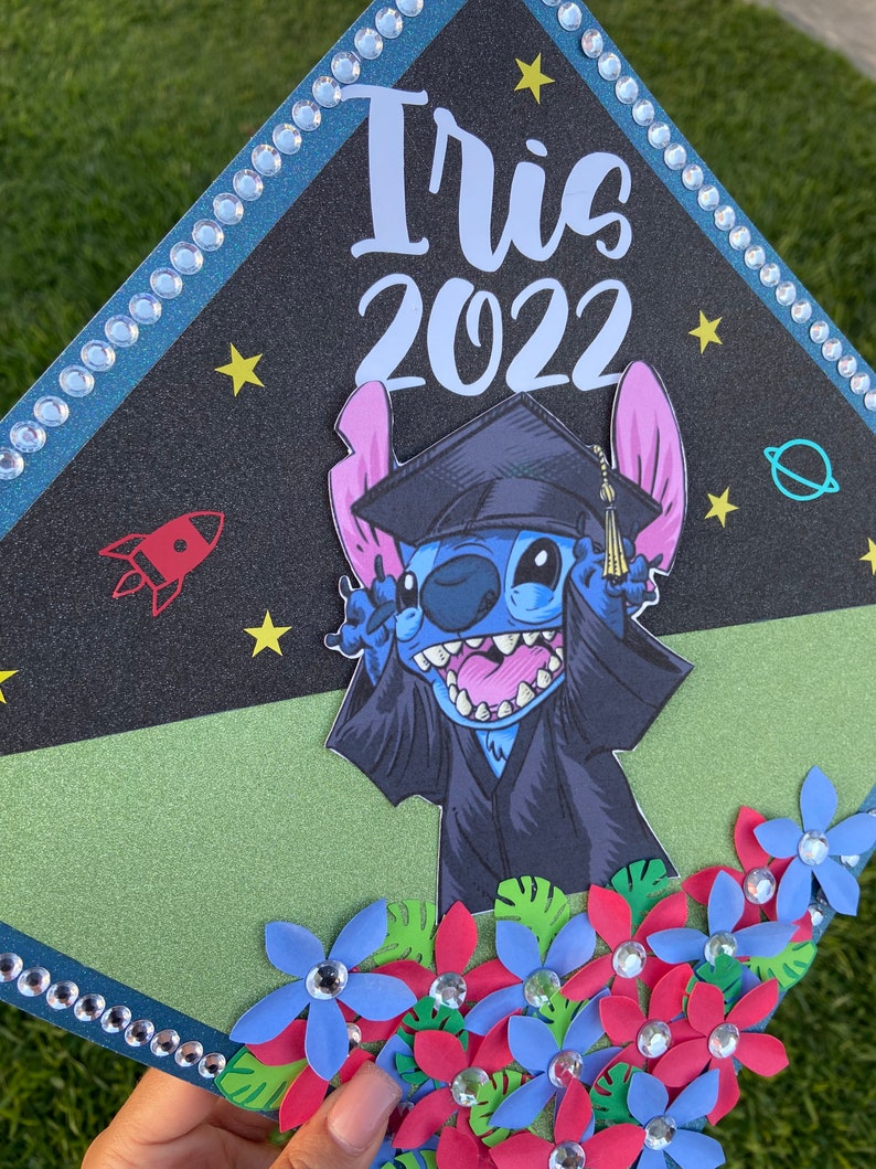 Stitch Graduation Cap Topper Etsy