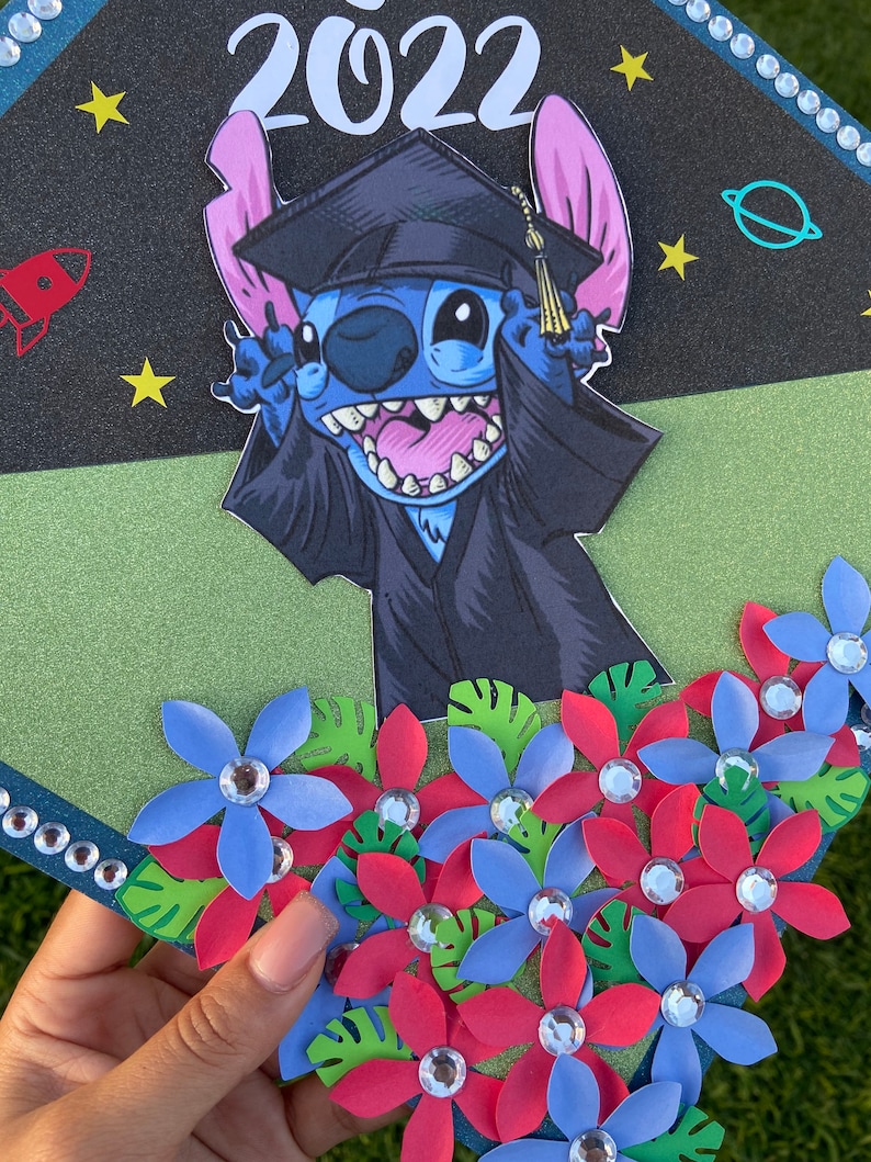 Stitch Graduation Cap Topper Etsy