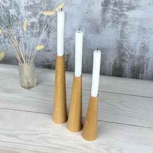 Long rustic candle holder, wooden candle stand, long candle stick, tall candle holders, rustic wedding decor, wooden candle holder