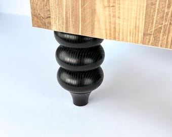 Bobbin bedside cabinet legs, wooden turned legs, turned drawer furniture legs, small wood furniture leg, hardware wood, furniture legs wood
