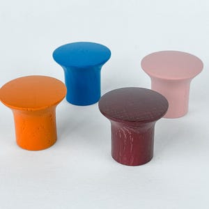 Wood small round knobs, wooden knob, wardrobe handles, modern drawer knob, custom cabinet knob, colorful wooden handles, wood dresser knob