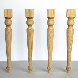 Stylish wooden table legs, wood table legs, furniture legs, coffee table legs,handmade furniture, office table legs, turned wood legs