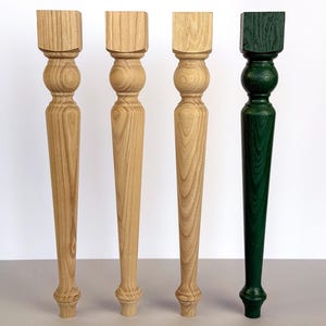 Kitchen table legs, legs for furniture, wood furniture leg, kitchen island leg, furniture accessories, natural wood legs, handmade furniture