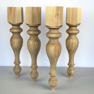 Wooden turned big leg, furniture legs wood, farmhouse table legs, wood home decor, custom wooden legs, dining table legs, kitchen table legs