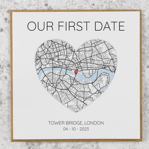 OUR FIRST DATE - Anniversary Card Personalised for Him or Her