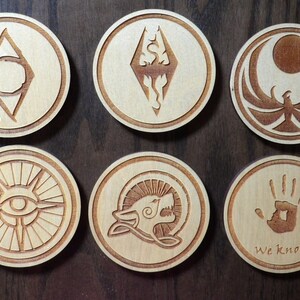 Sous-verres Elder Scrolls Skyrim Factions