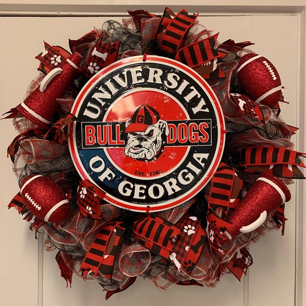 Uga Wreath - Etsy