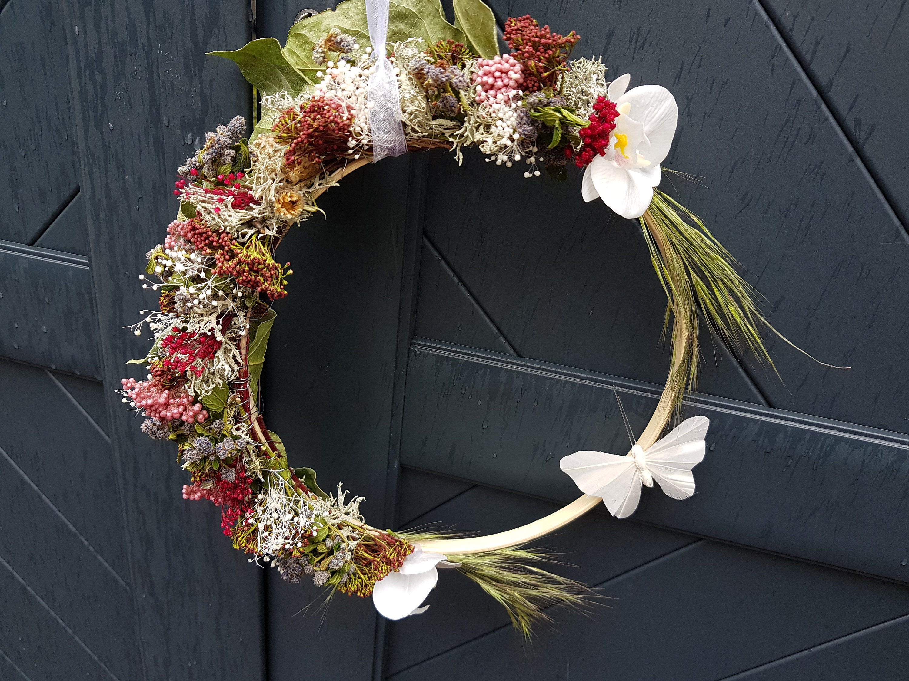 Décoration en Fleurs Séchées Naturelles Pour Mariage, Cadeau, Naissance, Baptême