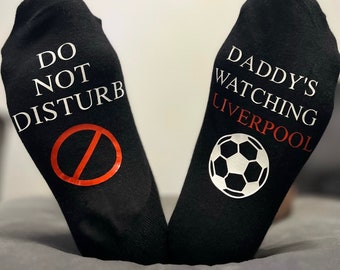 Personalised Football Socks, Do Not Disturb, Funny Novelty Gift, Football gift, Fathers day gift, Gift for dad, Christmas gift, Fathers day.