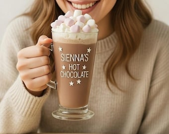 Taza personalizada: chocolate caliente, café con leche, café - regalo del Día de la Madre, Galentines, regalo de cesta, regalo de cumpleaños, tazas personalizadas, regalo para ella.